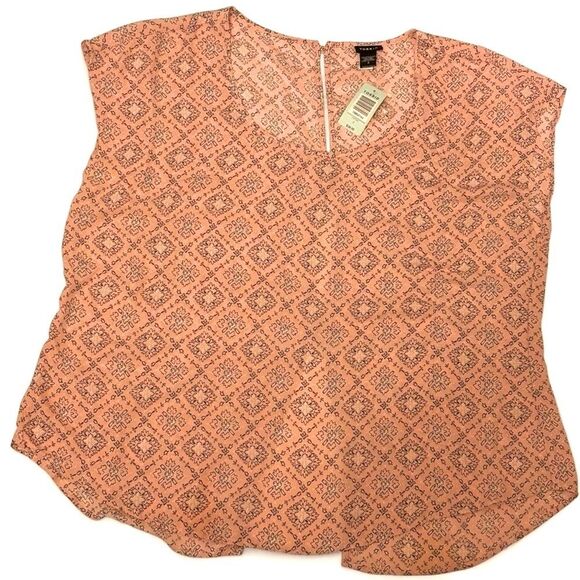 Torrid Women's Cap Sleeve Blouse Fairy Whimsical Plus Size 2x Flowy - Picture 1 of 7